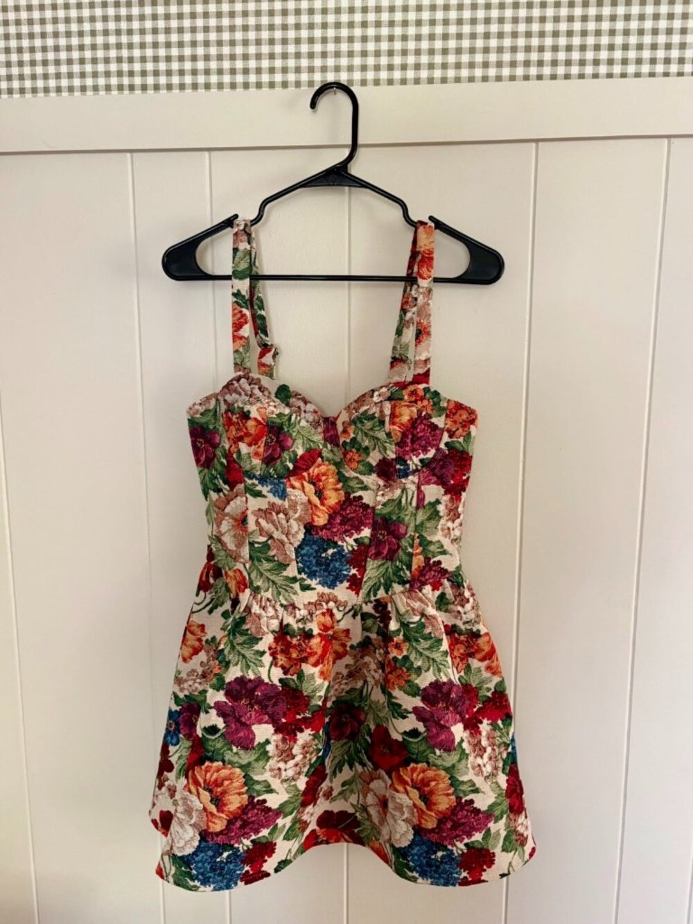 VICI English Rose Floral Tapestry Mini Dress - Size Small